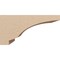 Ekena Millwork 8"W x 16"D x 8"H Wide Moab Rough Cedar Woodgrain TimberThane Corbel, Primed Tan CORUR08X16X08MOARCPR - alternate 5